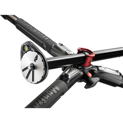 Manfrotto MT190XPRO4 Trípode de Aluminio 68.1 Pulgadas con Cabezal Geared 3 Vías