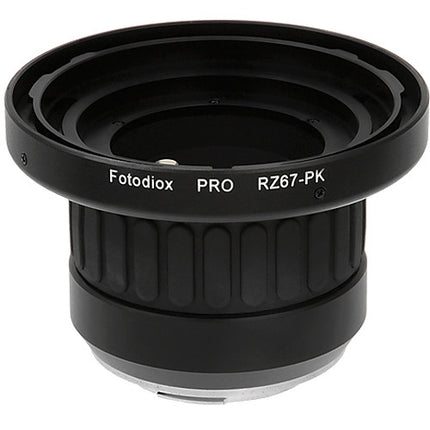 FotodioX Pro Adaptador Montura para Objetivo Mamiya RZ67 a Pentax K con Enfoque Infinito y Montura para Trípode