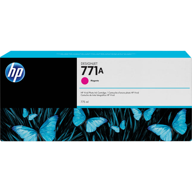 HP 771A Tinta Magenta 775mL para Impresoras HP DesignJet Z6200 Z6600 Z6800