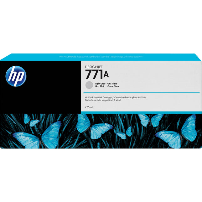 HP 771A Cartucho de Tinta Gris Claro 775mL para Impresoras DesignJet