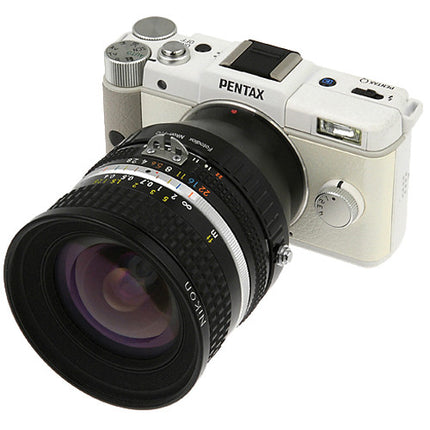 FotodioX Adaptador para Lentes Nikon F a Cámaras Sin Espejo Pentax Q