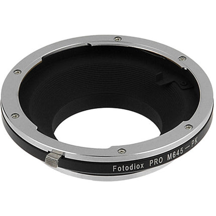 FotodioX Pro Adaptador de Montura para Objetivo Mamiya 645 a Pentax K con Enfoque Infinito