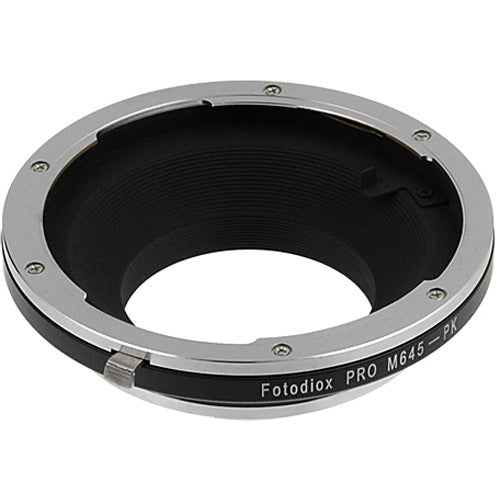 FotodioX Pro Adaptador de Montura para Objetivo Mamiya 645 a Pentax K con Enfoque Infinito