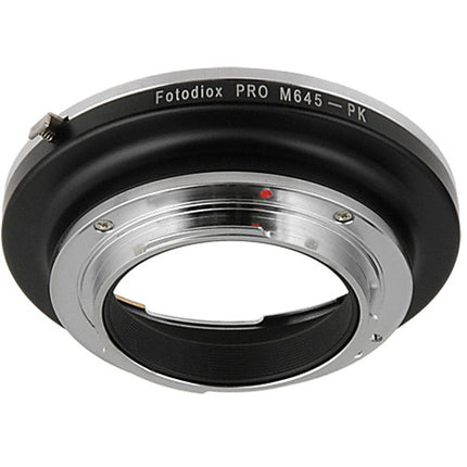 FotodioX Pro Adaptador de Montura para Objetivo Mamiya 645 a Pentax K con Enfoque Infinito