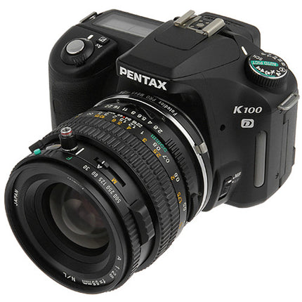 FotodioX Pro Adaptador de Montura para Objetivo Mamiya 645 a Pentax K con Enfoque Infinito