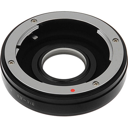 FotodioX Pro Adaptador de Montura para Olympus OM a Nikon F con Corrección 1.4x