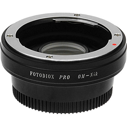 FotodioX Pro Adaptador de Montura para Olympus OM a Nikon F con Corrección 1.4x
