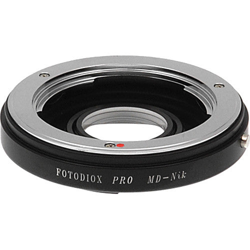 FotodioX Pro Adaptador de Montura Minolta MD a Nikon F con corrección de enfoque 1.4x multi-revestido
