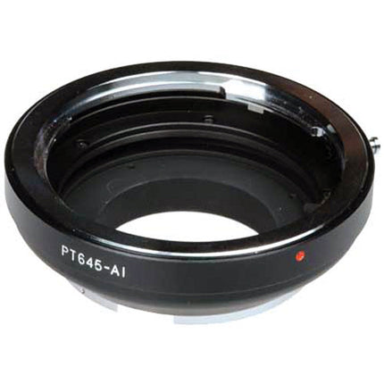 FotodioX Pro Adaptador Montura Lente Pentax 645 a Nikon F Acero inoxidable Latón