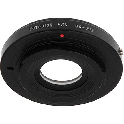 FotodioX Pro Adaptador de Montura Minolta MD a Nikon F con corrección de enfoque 1.4x multi-revestido