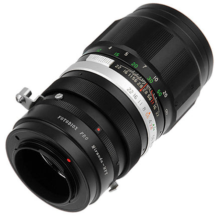Adaptador de lentes FotodioX Miranda Pro para cámaras Micro Cuatro Tercios acero inoxidable