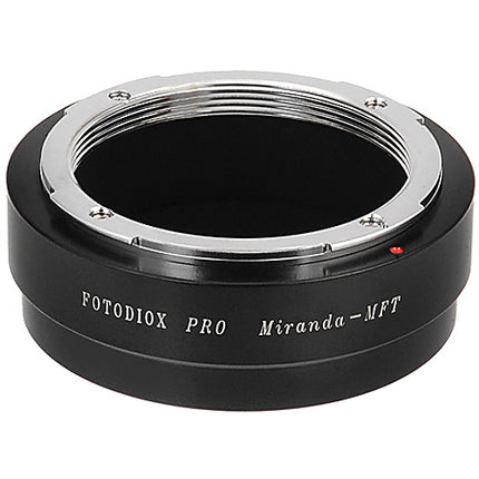 Adaptador de lentes FotodioX Miranda Pro para cámaras Micro Cuatro Tercios acero inoxidable