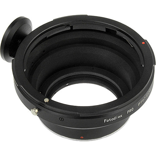 FotodioX Pro Adaptador para Montura de Lente Pentax 67 a Canon EF con Montura de Tripié y Construcción Metálica
