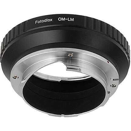 Adaptador de objetivo FotodioX Olympus OM Pro con control de iris integrado para cámaras Leica M montura latón y acero inoxidable enfoque infinito