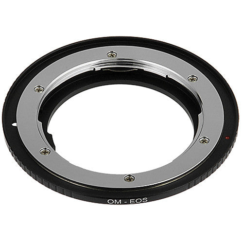 FotodioX Pro Adaptador de Montura para Lente Olympus OM a Canon EF con Enfoque Infinito y Montura de Latón