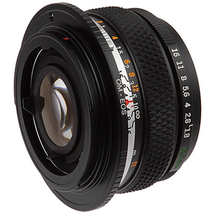 FotodioX Pro Adaptador de Montura para Lente Olympus OM a Canon EF con Enfoque Infinito y Montura de Latón