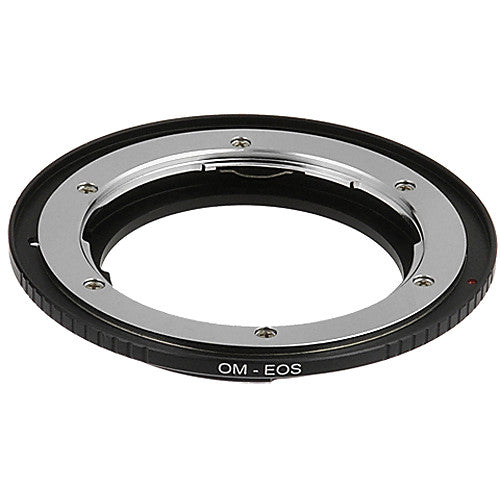 FotodioX Pro Adaptador de Montura para Lente Olympus OM a Canon EF con Enfoque Infinito y Montura de Latón