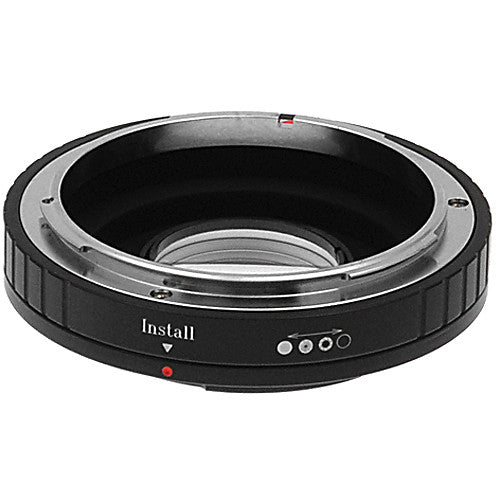 FotodioX Pro Adaptador Montura para Canon FD a Pentax K con corrección 1.4x y acabado acero inoxidable