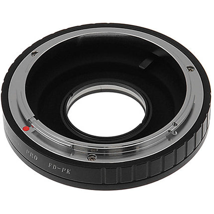 FotodioX Pro Adaptador Montura para Canon FD a Pentax K con corrección 1.4x y acabado acero inoxidable