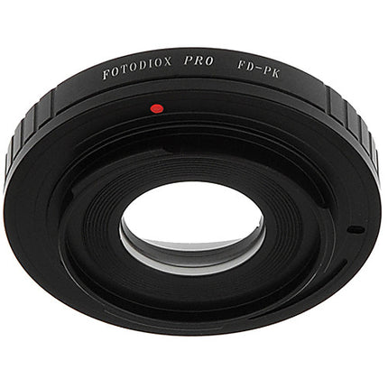 FotodioX Pro Adaptador Montura para Canon FD a Pentax K con corrección 1.4x y acabado acero inoxidable
