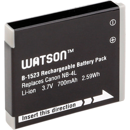 Watson NB-4L Batería de Litio 3.7V 700mAh Repuesto para Canon