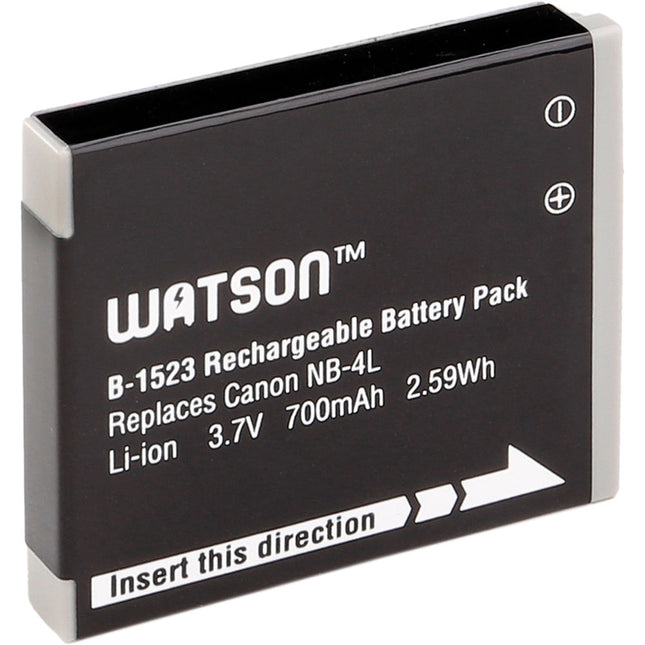 Watson NB-4L Batería de Litio 3.7V 700mAh Repuesto para Canon