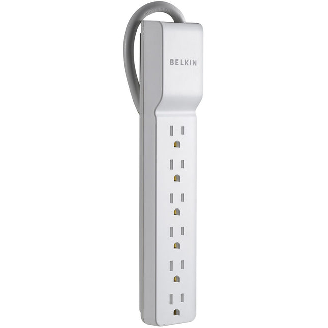 Belkin BE106001-06R Protector de sobretensión 6 tomas 720 Julios 1 8 m blanco