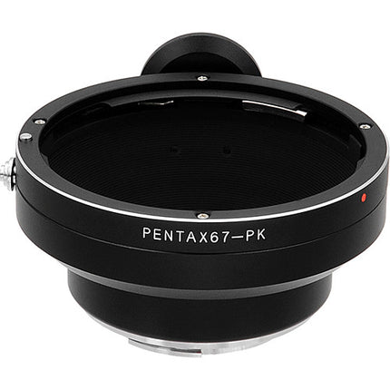FotodioX Pro Adaptador de Montura para Lente Pentax 67 a Cámara Pentax K con Corrección 1.4x Multicapa y Montura para Trípode