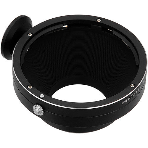 FotodioX Pro Adaptador de Montura para Lente Pentax 67 a Cámara Pentax K con Corrección 1.4x Multicapa y Montura para Trípode