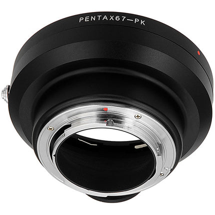 FotodioX Pro Adaptador de Montura para Lente Pentax 67 a Cámara Pentax K con Corrección 1.4x Multicapa y Montura para Trípode