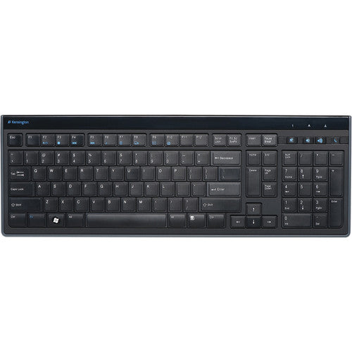 Kensington Advance Fit Teclado Slim USB completo con teclas de portátil y soporte integrado