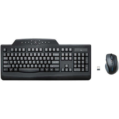 Kensington Pro Fit Wireless Media Desktop Set Teclado y Ratón Inalámbricos Ajustable Hasta 12 Meses Batería