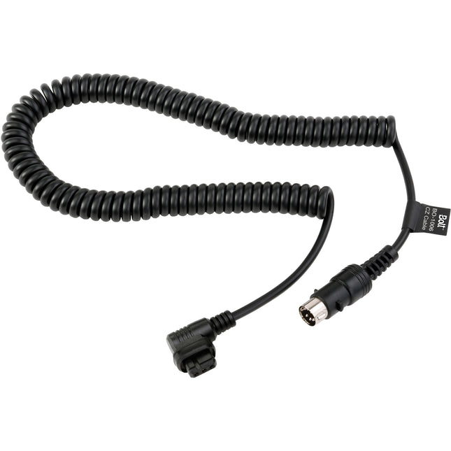 Bolt CZ2 HV Cable de Alimentación para Flash Canon con Mecanismo de Bloqueo y Longitud Extensible hasta 110"