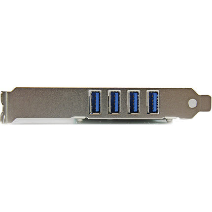 StarTech Tarjeta PCIe USB 3.0 4 Puertos 5 Gb/s con Conector SATA y UASP