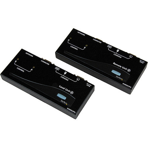 StarTech USB VGA KVM Extensor de consola sobre CAT5 UTP con 2 cables USB VGA de 6 pies