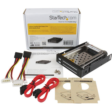 StarTech Hot-Swap Bay para 2x 2.5 SATA III en Bahía 3.5 con LED