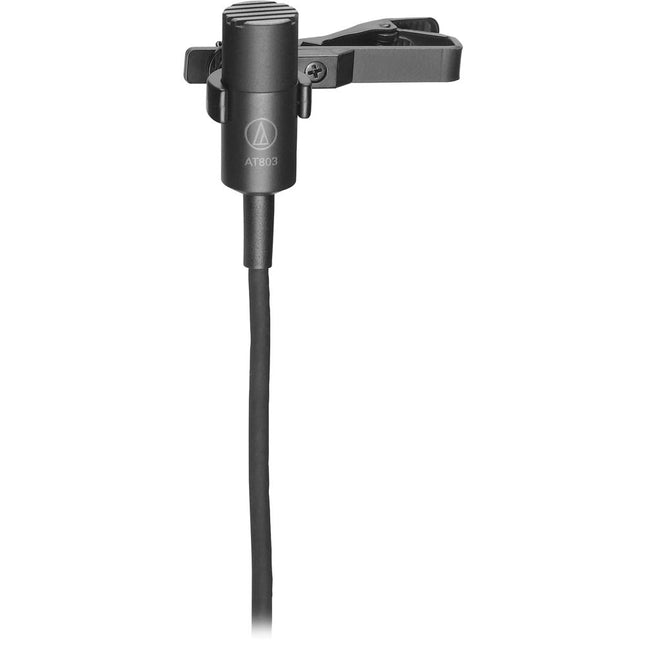 Audio-Technica AT803B Micrófono Lavalier Condensador Omnidireccional 80Hz Filtro