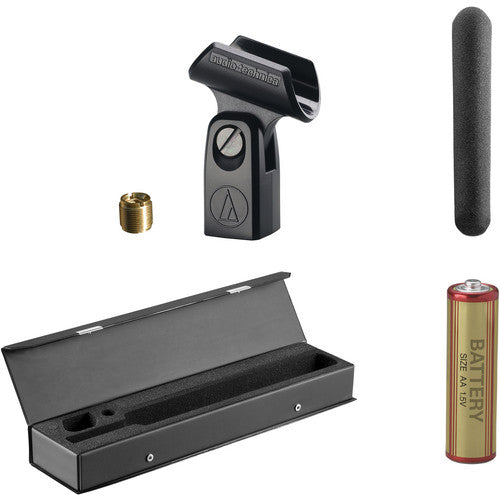 Audio-Technica AT8015 Micrófono Condensador Shotgun para Video 5 años garantía