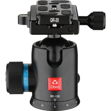 Oben BC-126 Cabezal de Bola Capacidad 26.4 lb Compatible Arca-Type