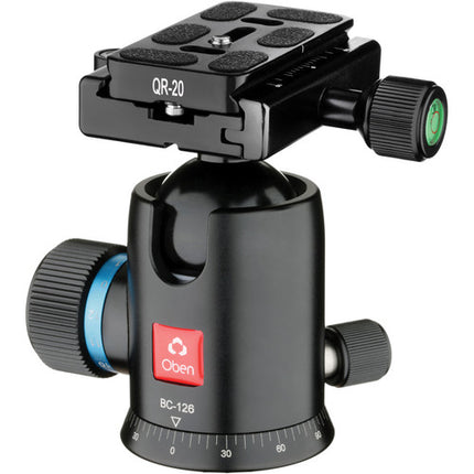 Oben BC-126 Cabezal de Bola Capacidad 26.4 lb Compatible Arca-Type