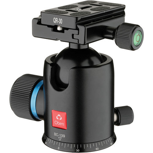 Oben BC-139 Cabezal de Bola 39.6 lb Capacidad Compatible Arca-Type