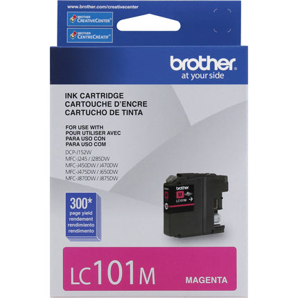 Cartucho de Tinta Brother LC101M Innobella Magenta Rinde Estándar compatible con impresoras Brother DCP-J152W MFC-J245 MFC-J285DW