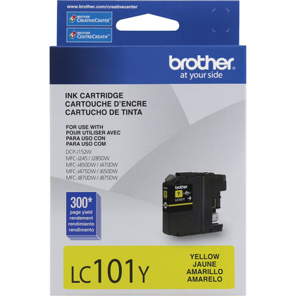 Brother LC101Y Innobella Cartucho de Tinta Amarillo para Impresoras Brother DCP MFC