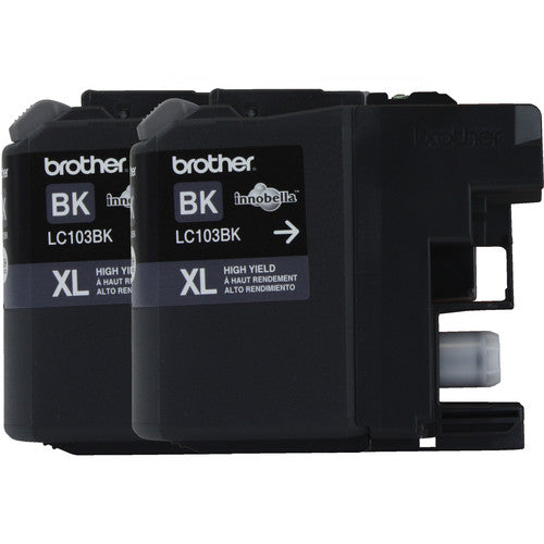 Brother LC103BK Innobella Cartucho de Tinta Negro 2-Pack Alta Capacidad XL
