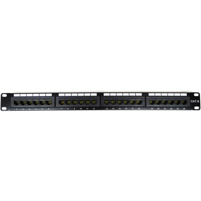 Tera Grand Patch Panel Cat 6 24 Puertos con Montaje en Rack y Puertos Numerados