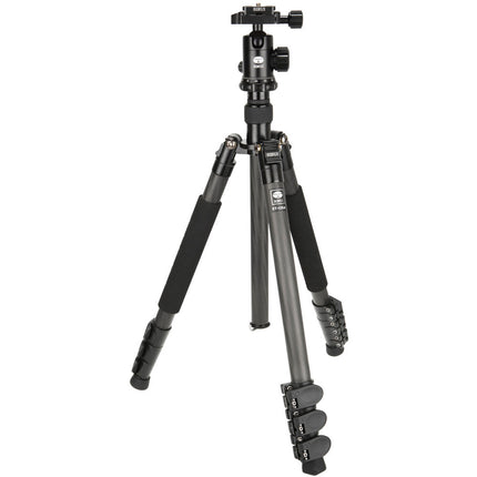 Sirui ET-1204 Trípode de Fibra de Carbono con Cabezal E-10 y Altura Máxima 55"