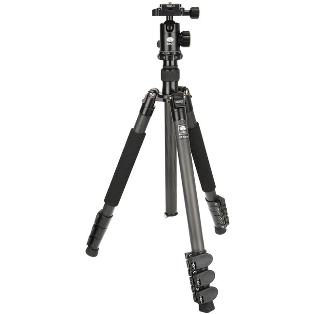 Sirui ET-1204 Trípode de Fibra de Carbono con Cabezal E-10 y Altura Máxima 55"