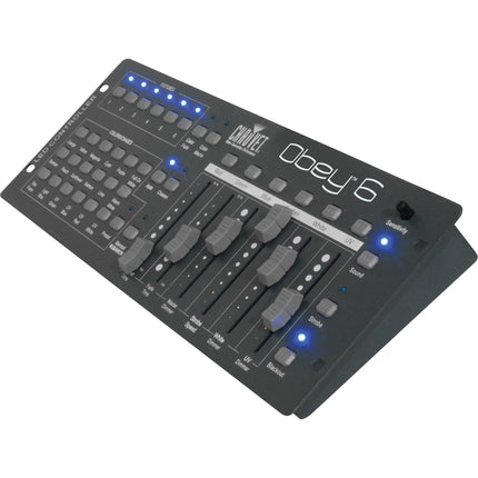 CHAUVET DJ Obey 6 Controlador DMX Compacto para 6 Dispositivos 24 Colores Integrados