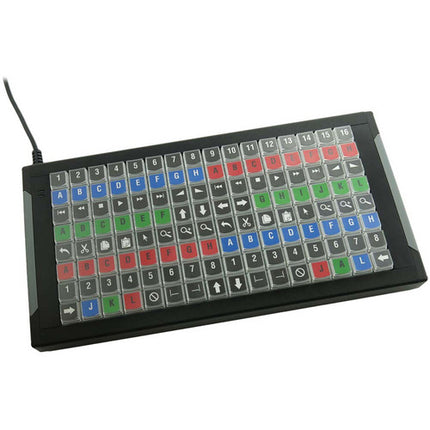 X-keys XK-128 Teclado USB Personalizable 128 Teclas LED Rojo Azul 56 Cable