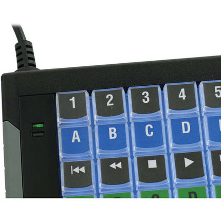 X-keys XK-128 Teclado USB Personalizable 128 Teclas LED Rojo Azul 56 Cable